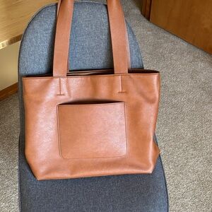 Universal Thread Tan Zipper Tote Bag